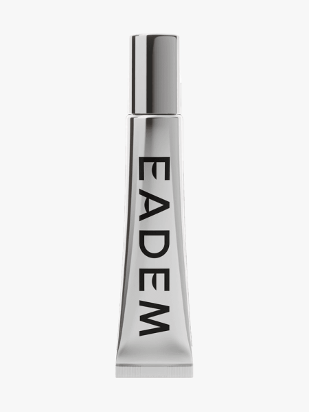Eadem Le Chouchou in Bissap Glaze in branded tube component on a light gray background